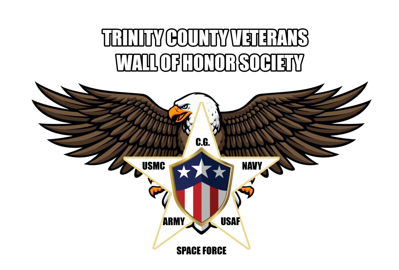 Trinity County Veterans Wall of Honor Society logo